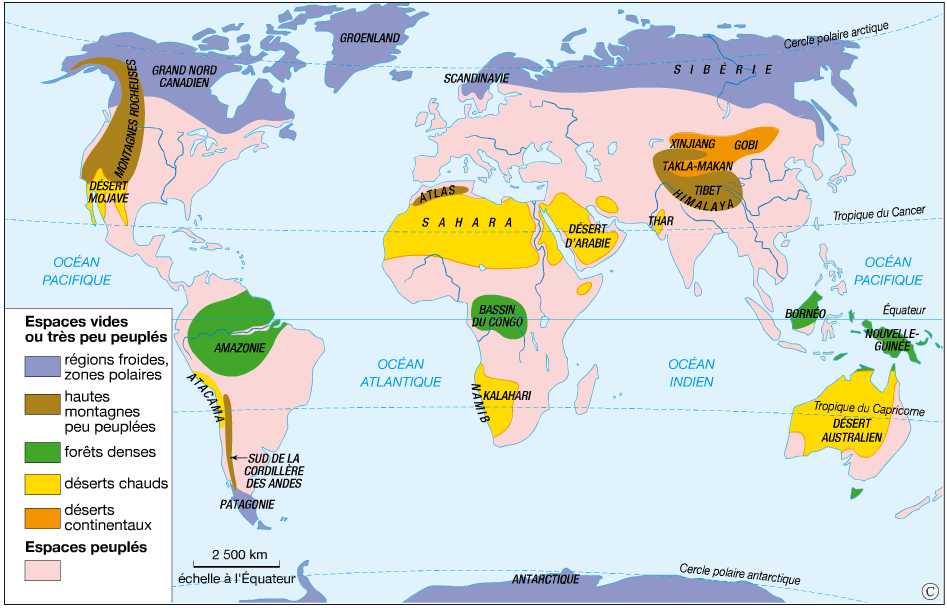 Ii La Répartition De La Population Mondiale